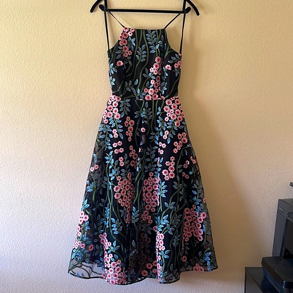 NWT ASOS dress floral tulle, size 4 US petite